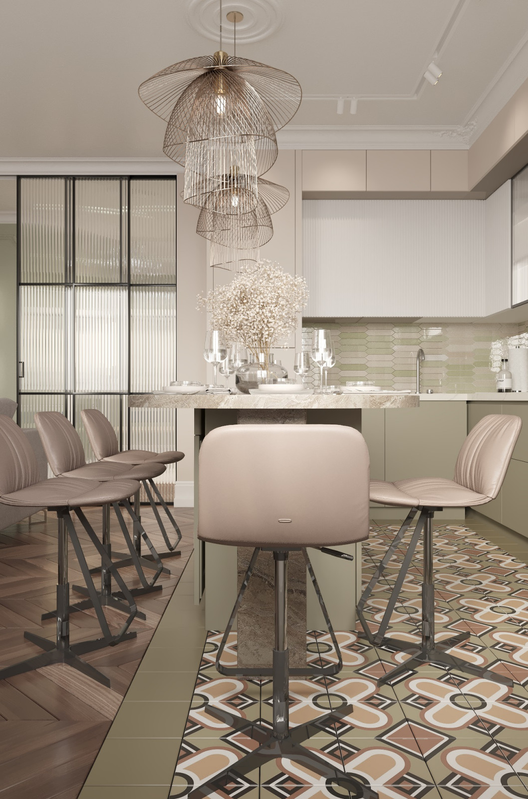 Современный  элегантный интерьер