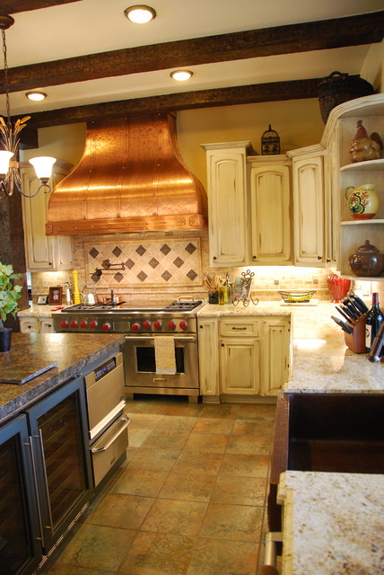 Livermore Residence Copper Range Hood - Traditional - Kitchen - San ...