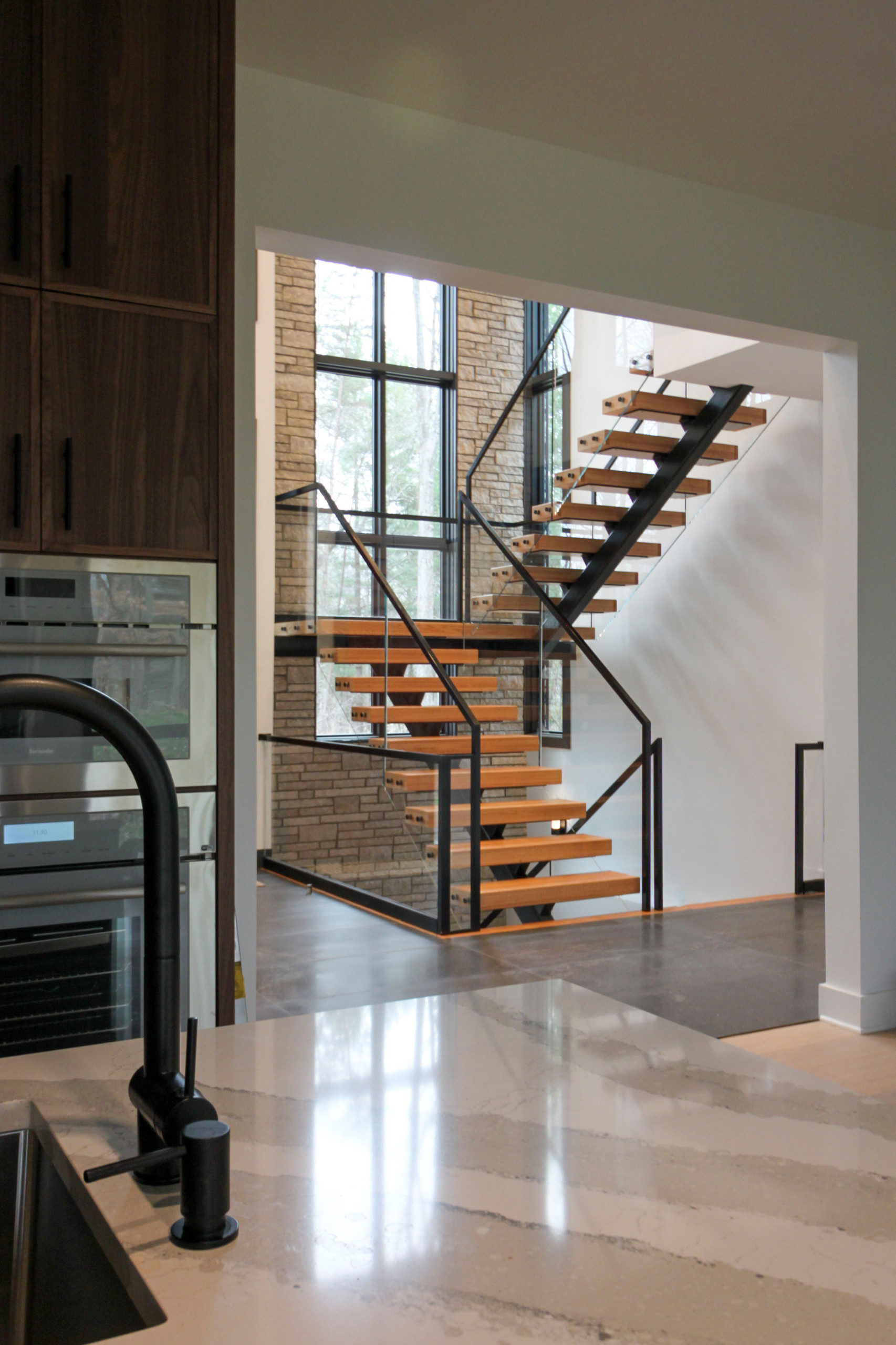 98_Sun Filled Modern Staircase Surrounded by Private Forest, Clifton VA 20124