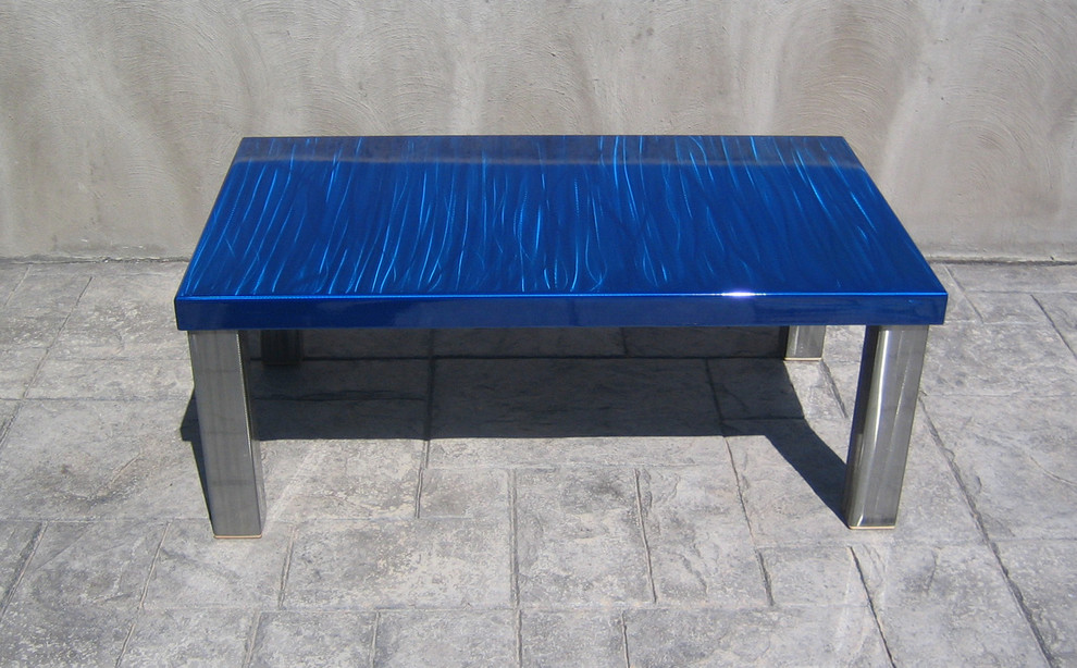 Modern Blue Coffee Table