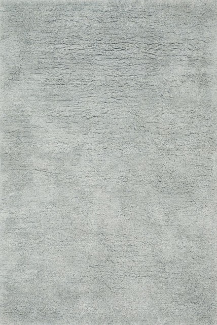 1.75" Pile Polyester Hand Tufted Mason Shag Area Rug, Beige, 9'3"x13', Grey Mist