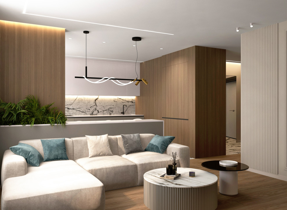 Кухня-гостиная в современном стиле г. Дзержинск