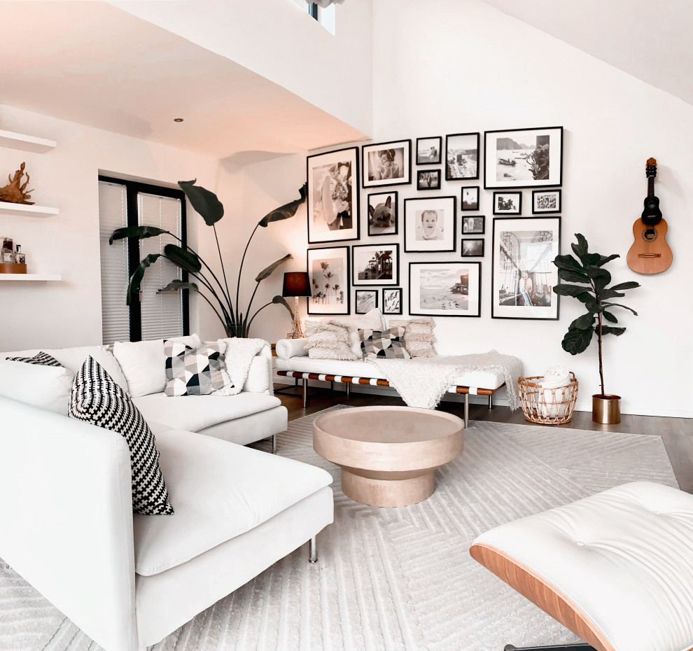 Modernes Wohnzimmer mit Boho Elementen