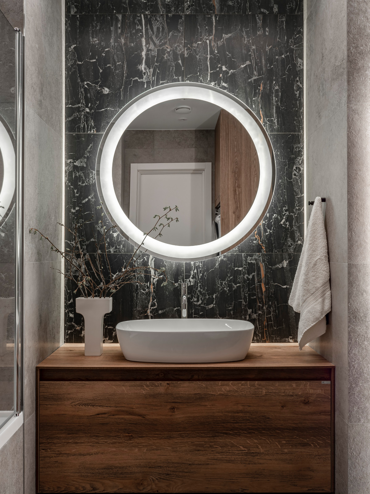 Серо-бежевый минимализм в ЖК Пушкин