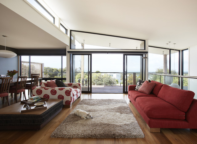 Beach House Victoria maritimt-dagligstue