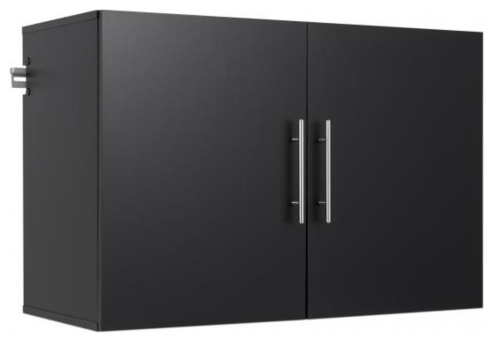Hangups 36" Upper Storage Black Modern Storage