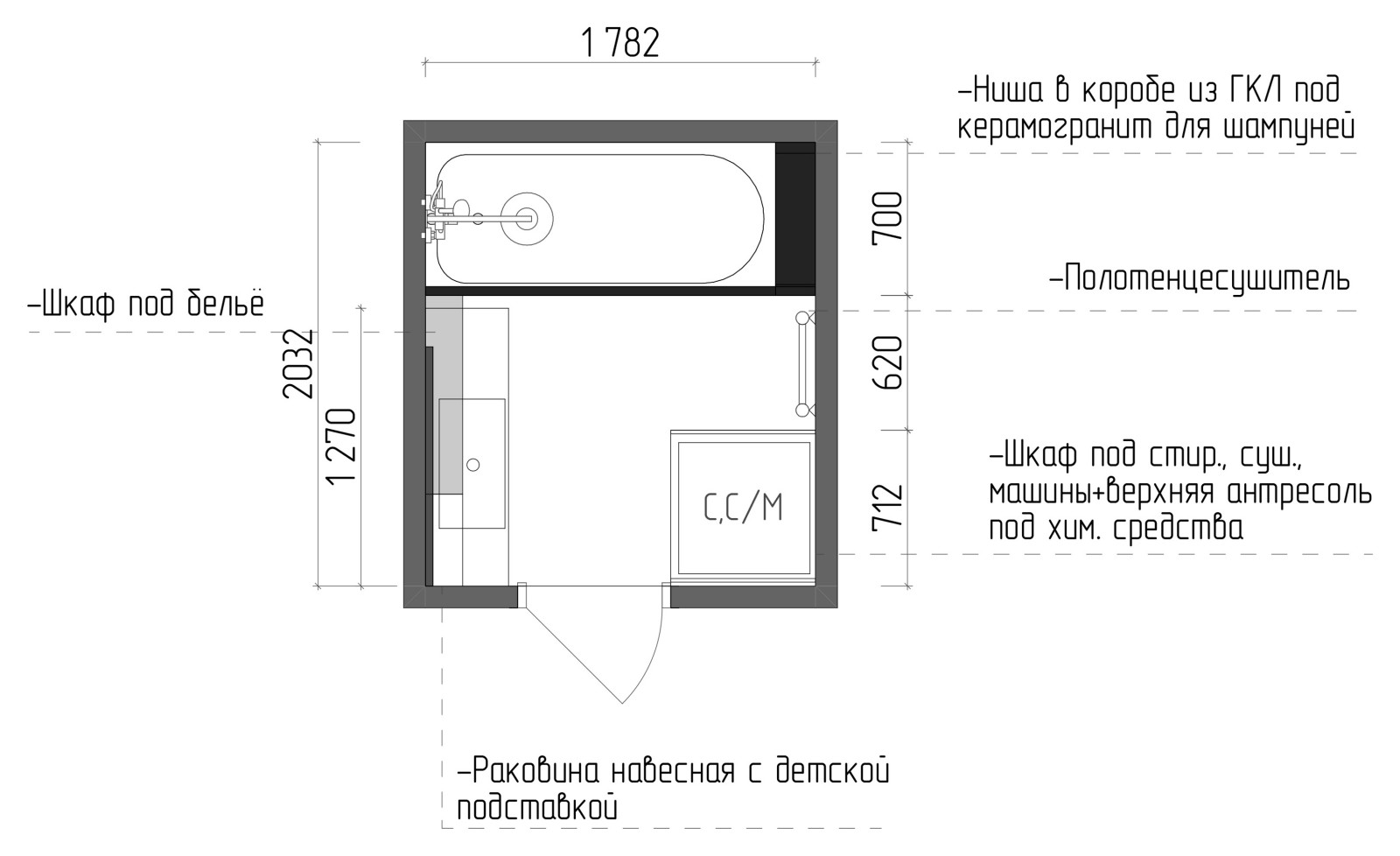 Дизайн-проект санузла