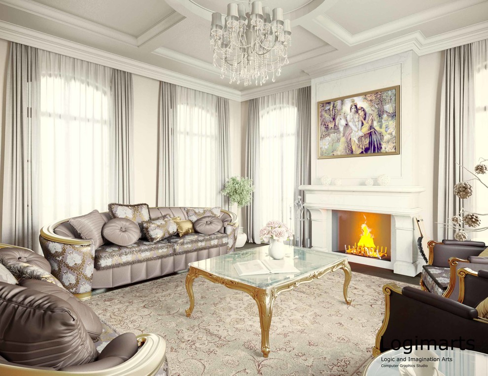 Classic Transitional Living Room