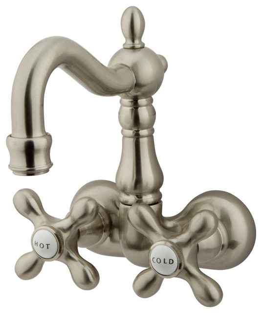 Vintage 33/8" Wall Mount Clawfoot Tub Filler Traditional Bathtub