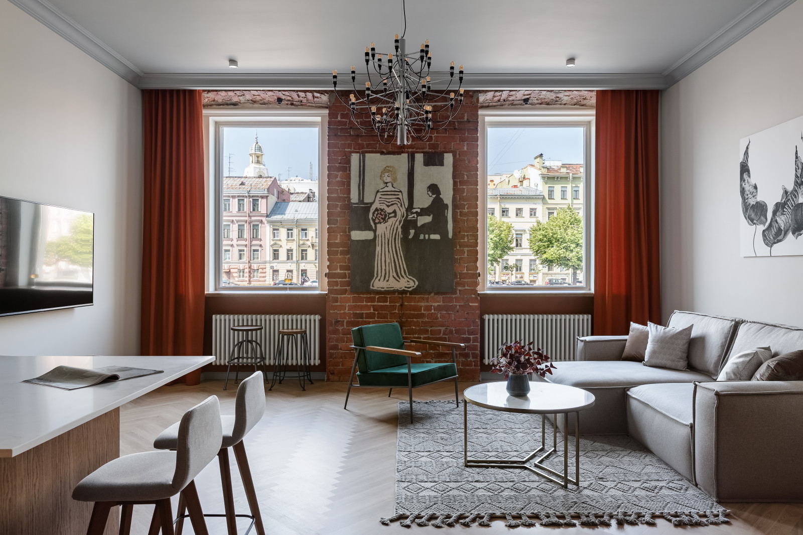 Апартаменты с видом на Фонтанку