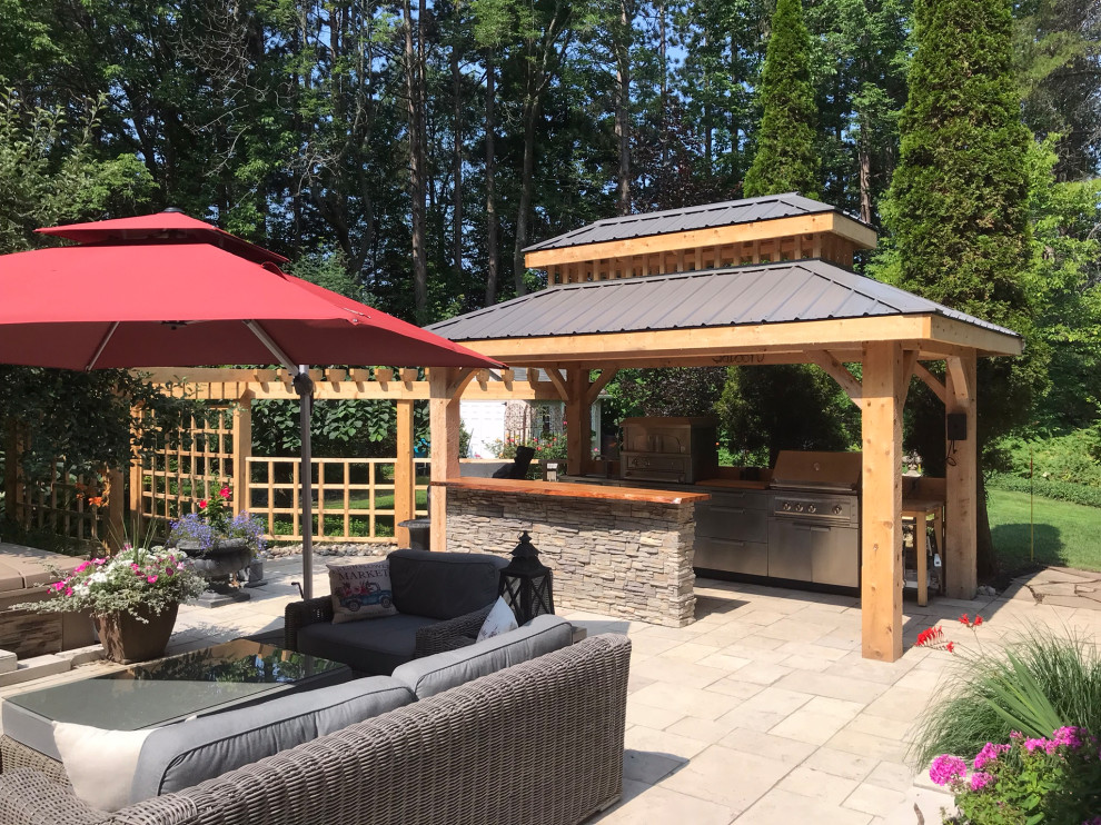 Cabana with Pizza Oven and Cherry Bar