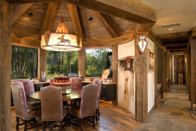 Rustic Traditional rustic-dining-room