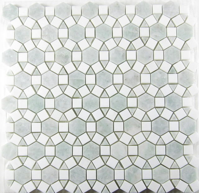Sunflower Ming Green Thos Marble Mosaic Tile 12 X12 Sunflower Ming Green Thos Marble Mosaic Tile