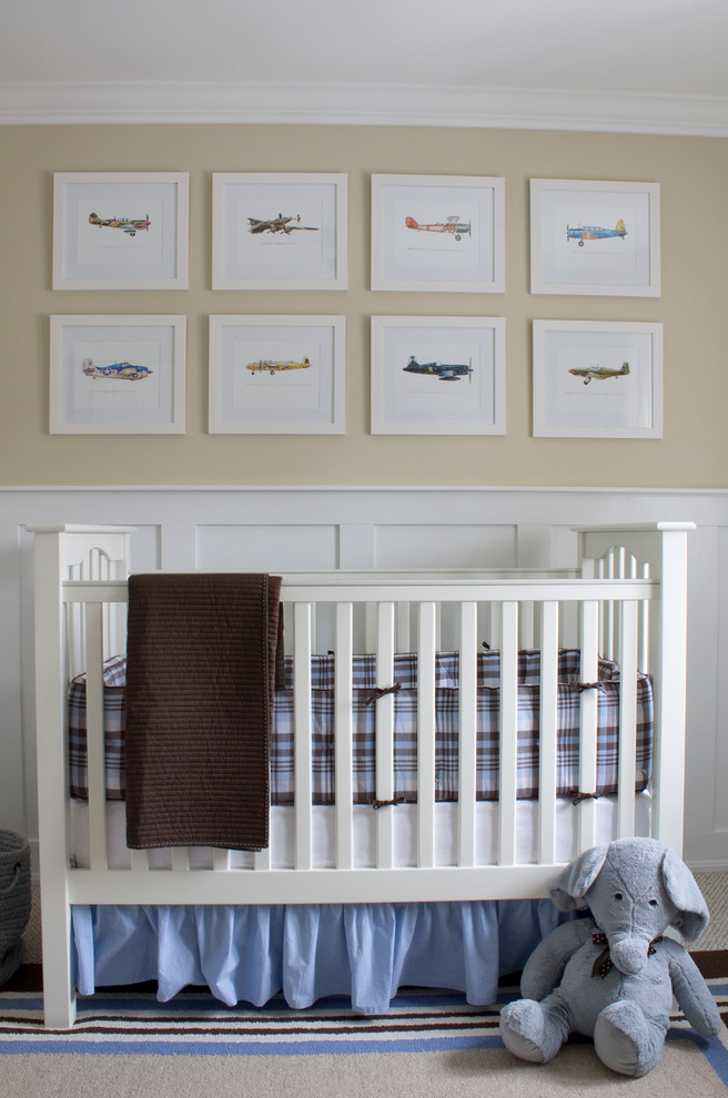 Photo of a transitional nursery in Toronto.