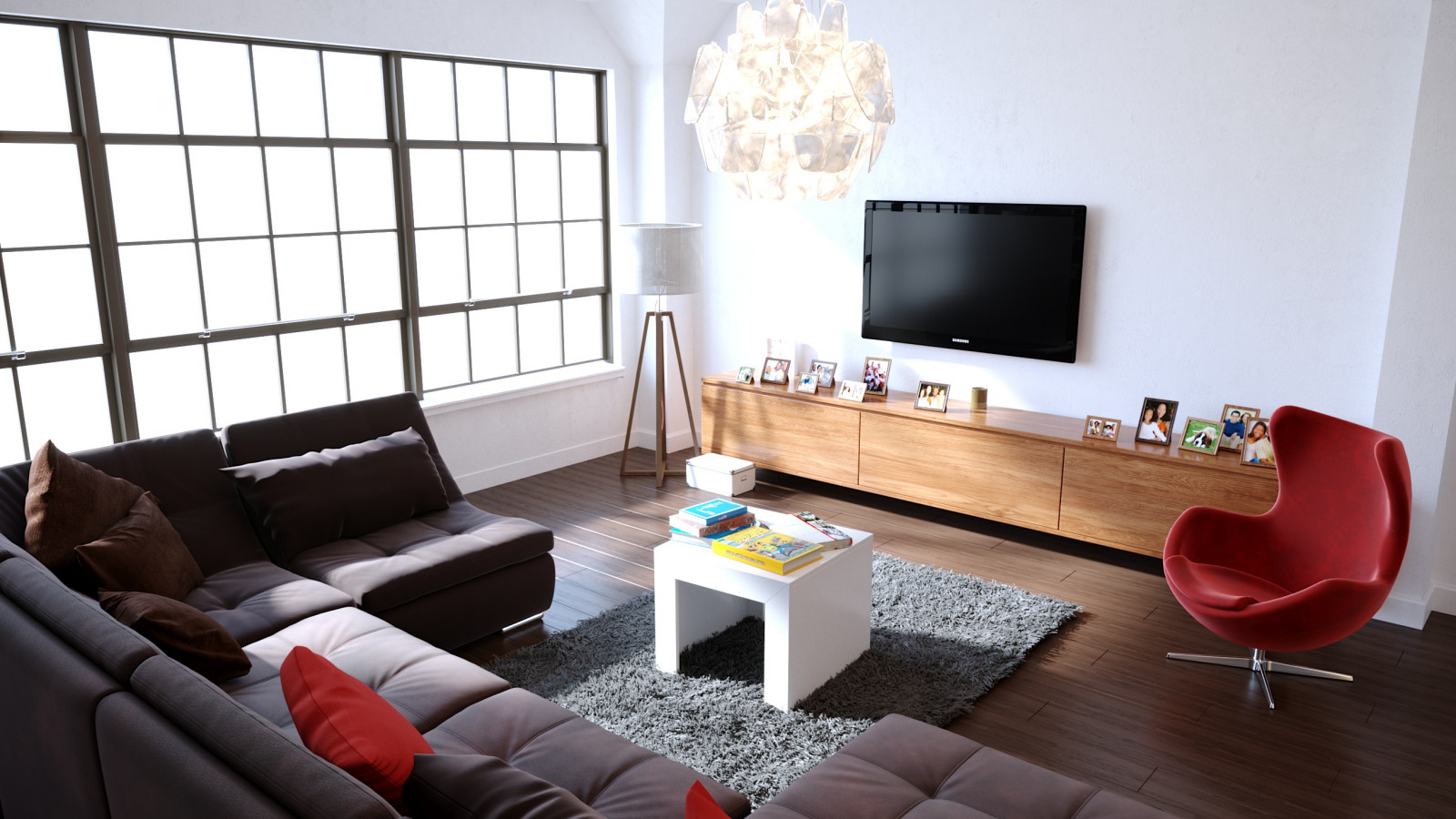 Гостиная в скандинавском стиле