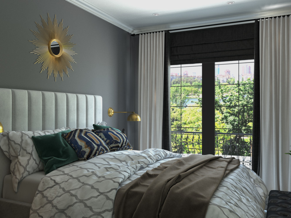 Визуализация современной спальни