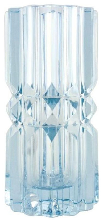 Cut Lavender Crystal Vase - $150 Est. Retail - $30 on Chairish.com
