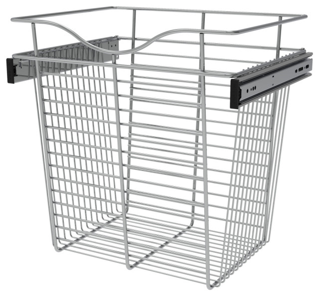 18" Closet Pullout Basket Contemporary Closet Organizers by RevA