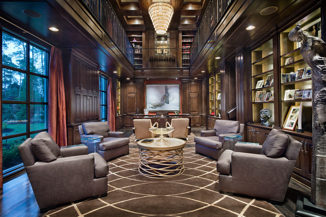 Classic Transitional mediterranean-home-office