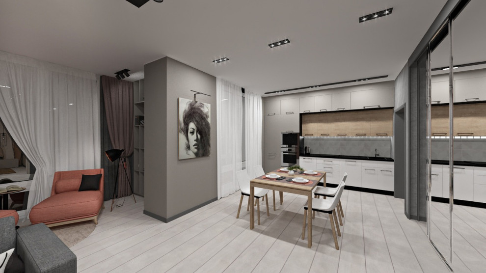 Квартира с элементами лофт