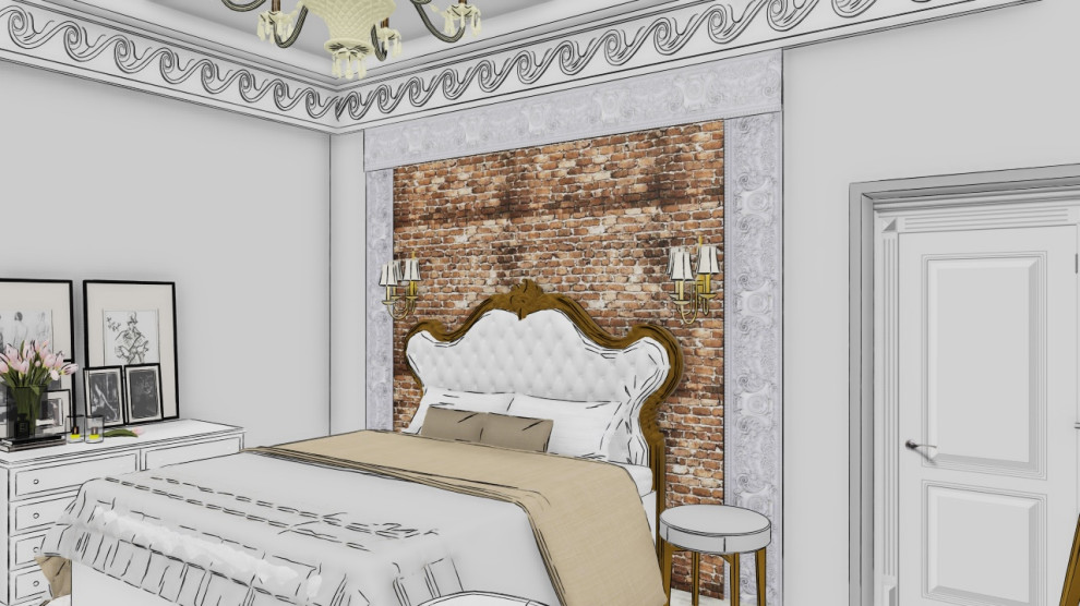 Скетчи спальня