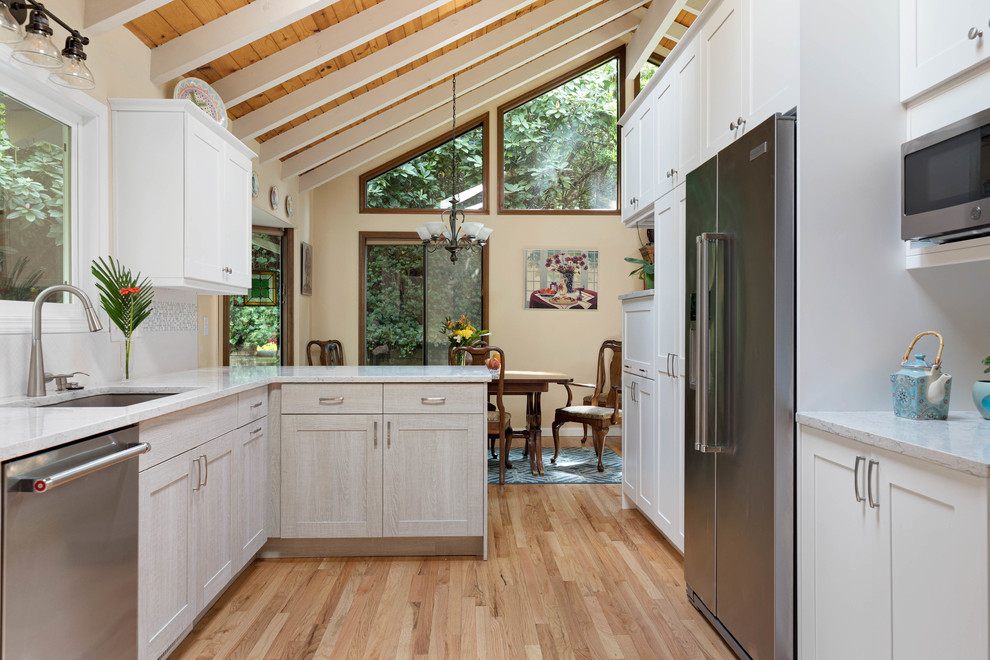 Inspiration for a transitional kitchen remodel in Seattle