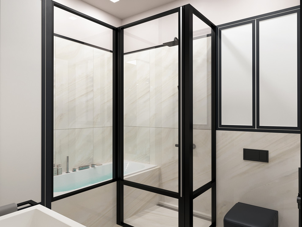 Однокомнатная квартира в стиле лофт с элементами классического стиля