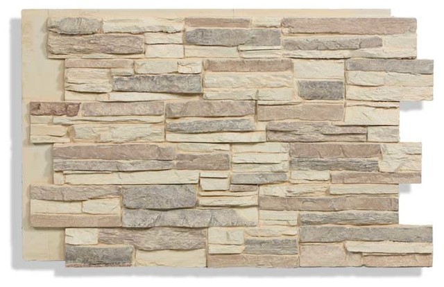 24 X36 Faux Stone Wall Panels Laa Stacked Desert Cream Traditional Siding And Veneer By Antico Elements Houzz - Imitation Stone Decorative Wall Panel