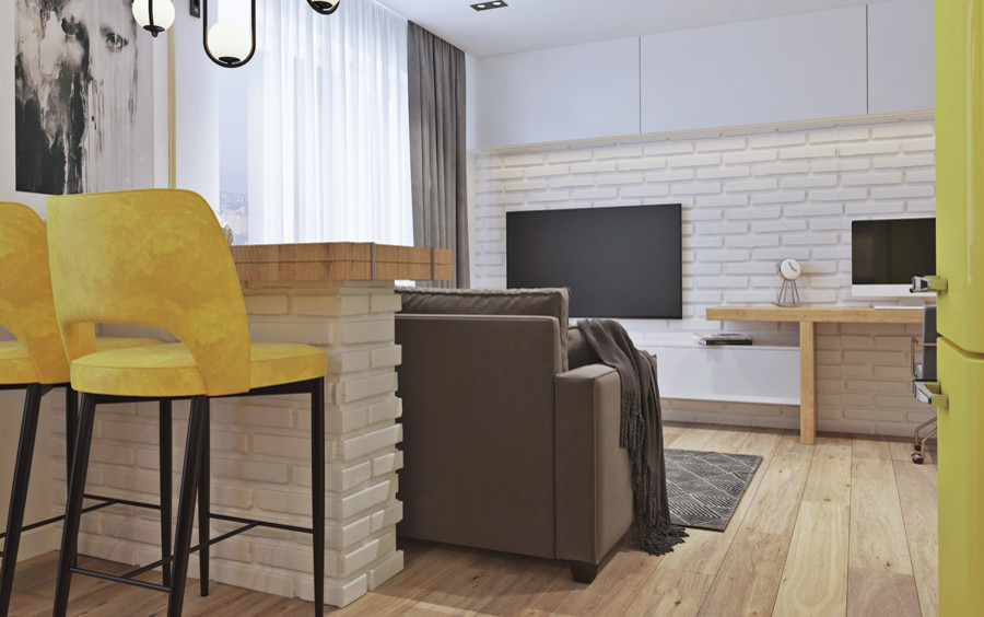 дизайн-проект интерьера квартиры по ул. Некрасовская в г. Владивостоке.