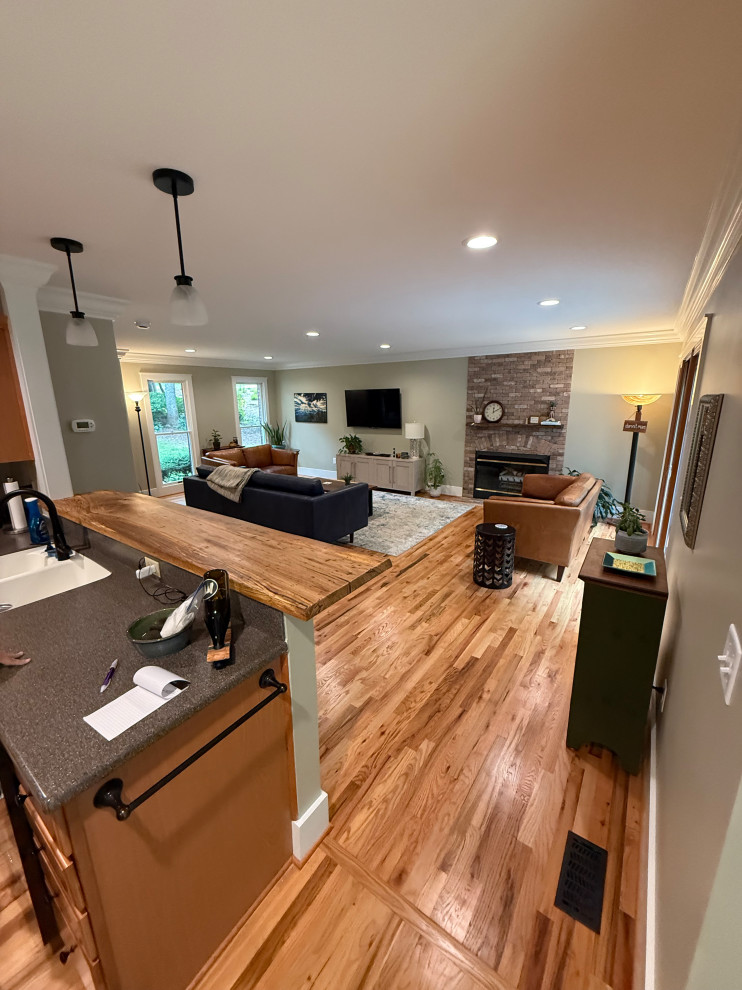 Weston Heights living expansion renovation