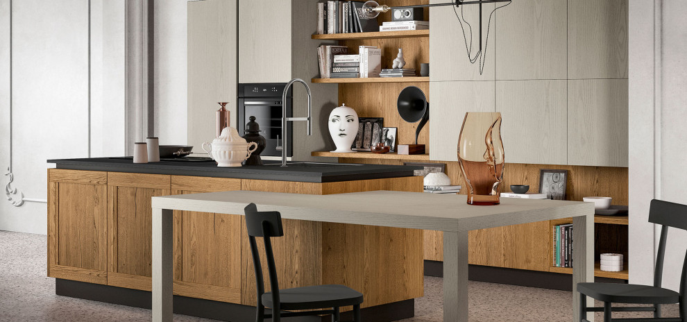 Minimalist kitchen photo in Orange County