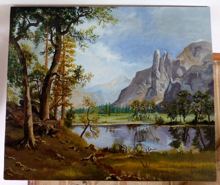 Стол с росписью