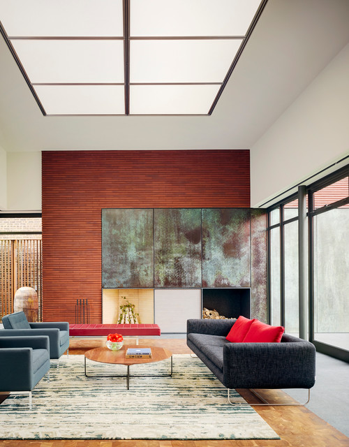 Northside Residence contemporary-vardagsrum