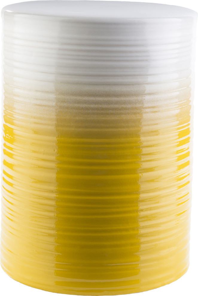 Waverly Ceramic Stool, Lemon