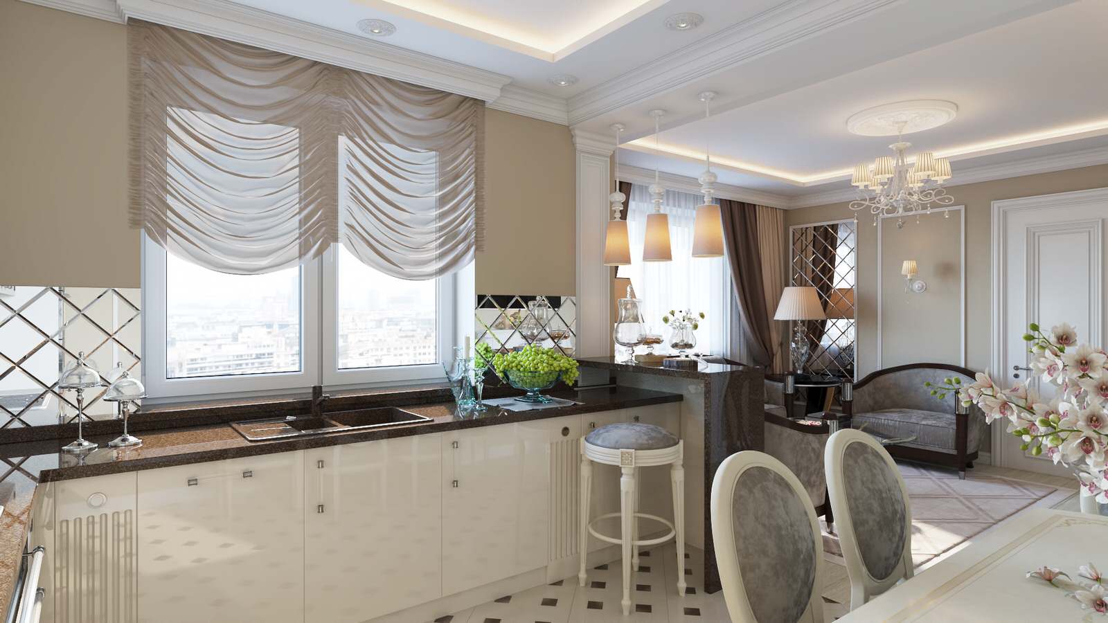 Гостиная в нео классике