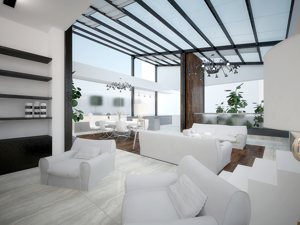 Проект 79 - Интерьер двухуровневой квартиры (3 вариант)