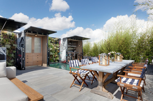 Marylebone Penthouse industrial-courtyard