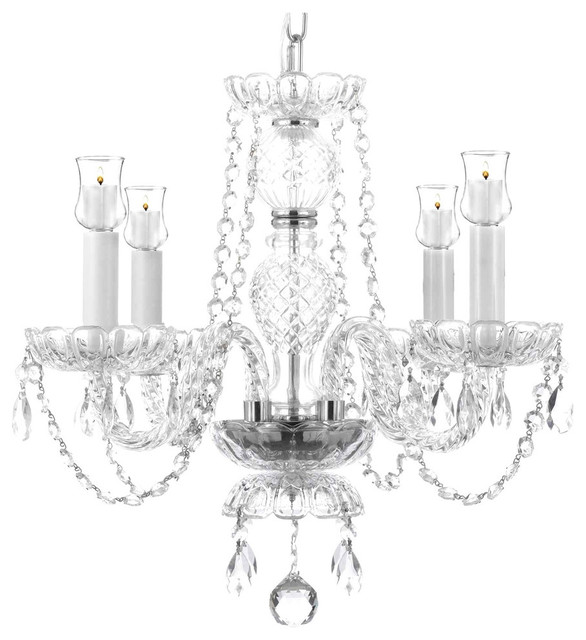Crystal Chandelier With Candle Votives For Indoor Outdoor