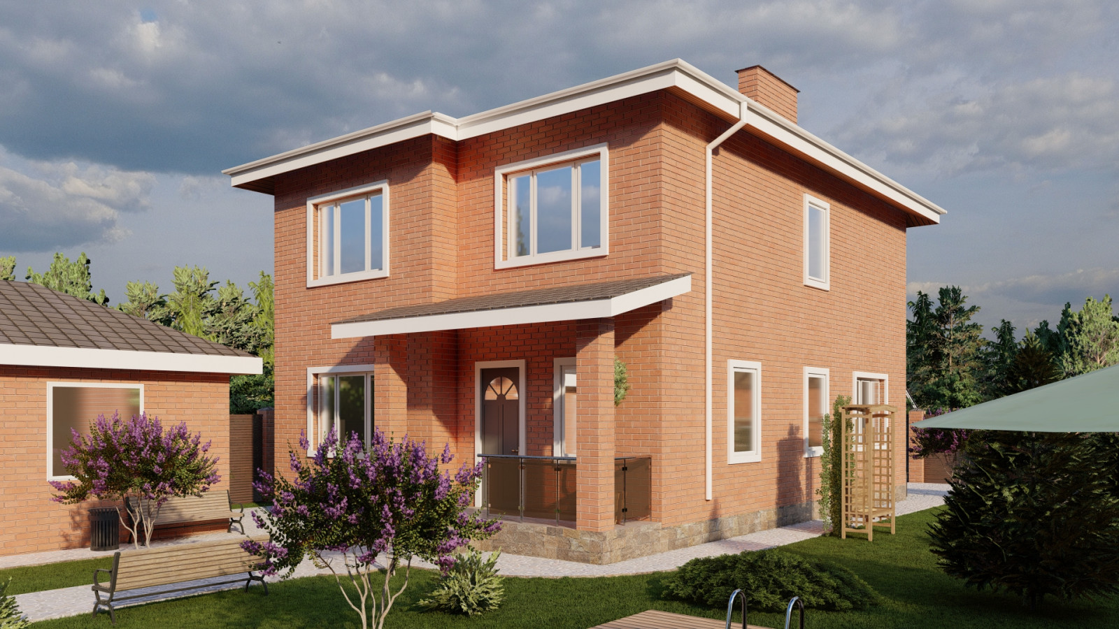 Двухэтажный дом 150 квм