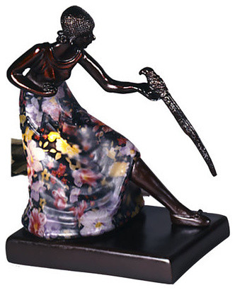 Dale Tiffany TA10875 Woman With Bird Accent Lamp