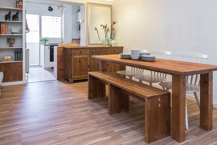 Comedor abierto vivienda Vila de Gracia