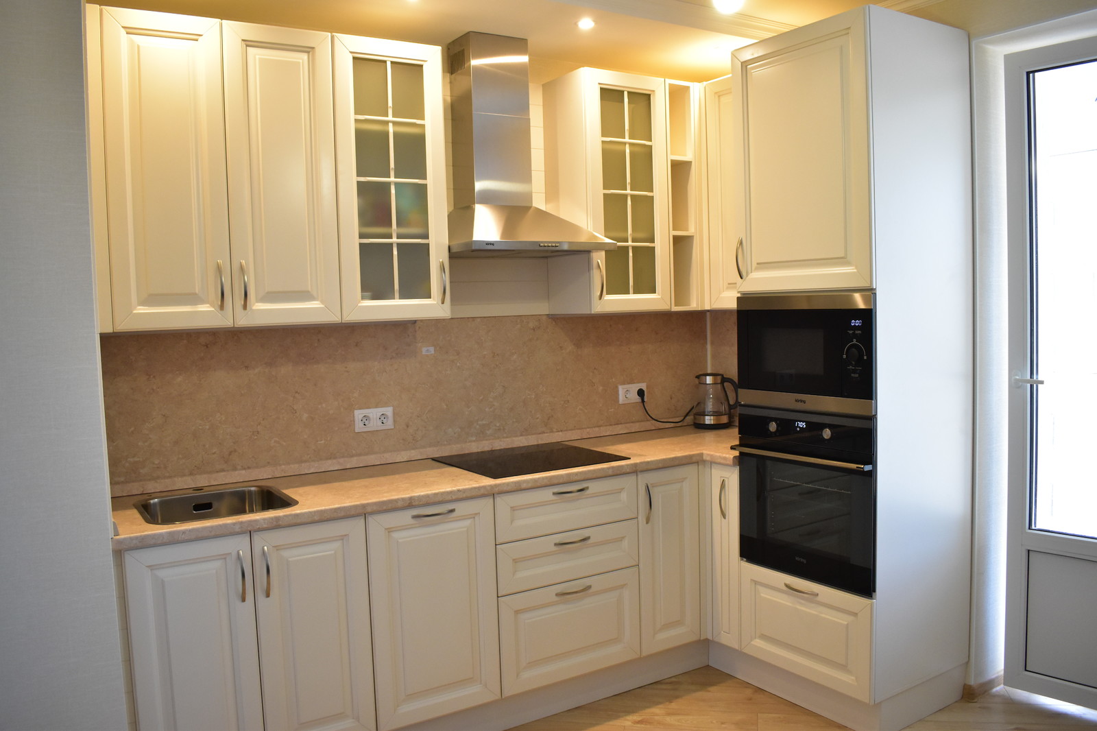 Кухня из массива бука Эко Прованс