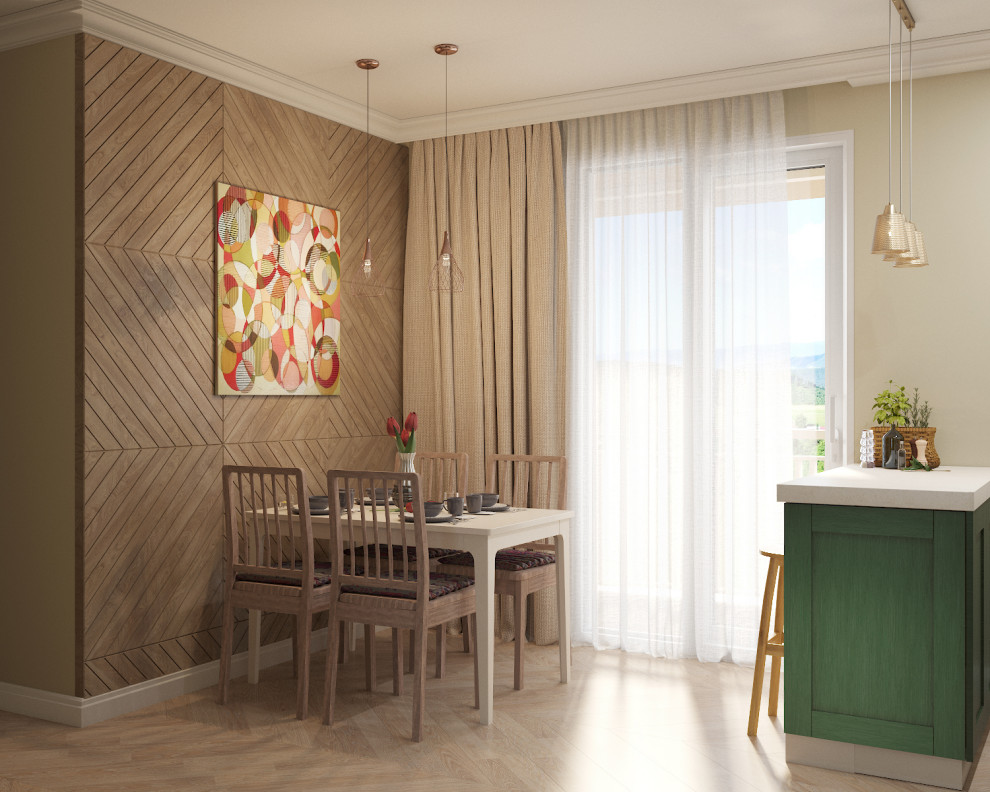 Дизайн проект кухни, гостиной и санузла