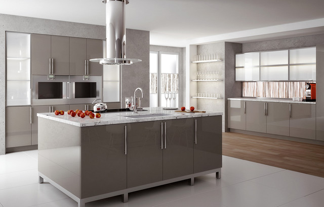 High Gloss Solid Surface Kitchen Modern Kitchen 