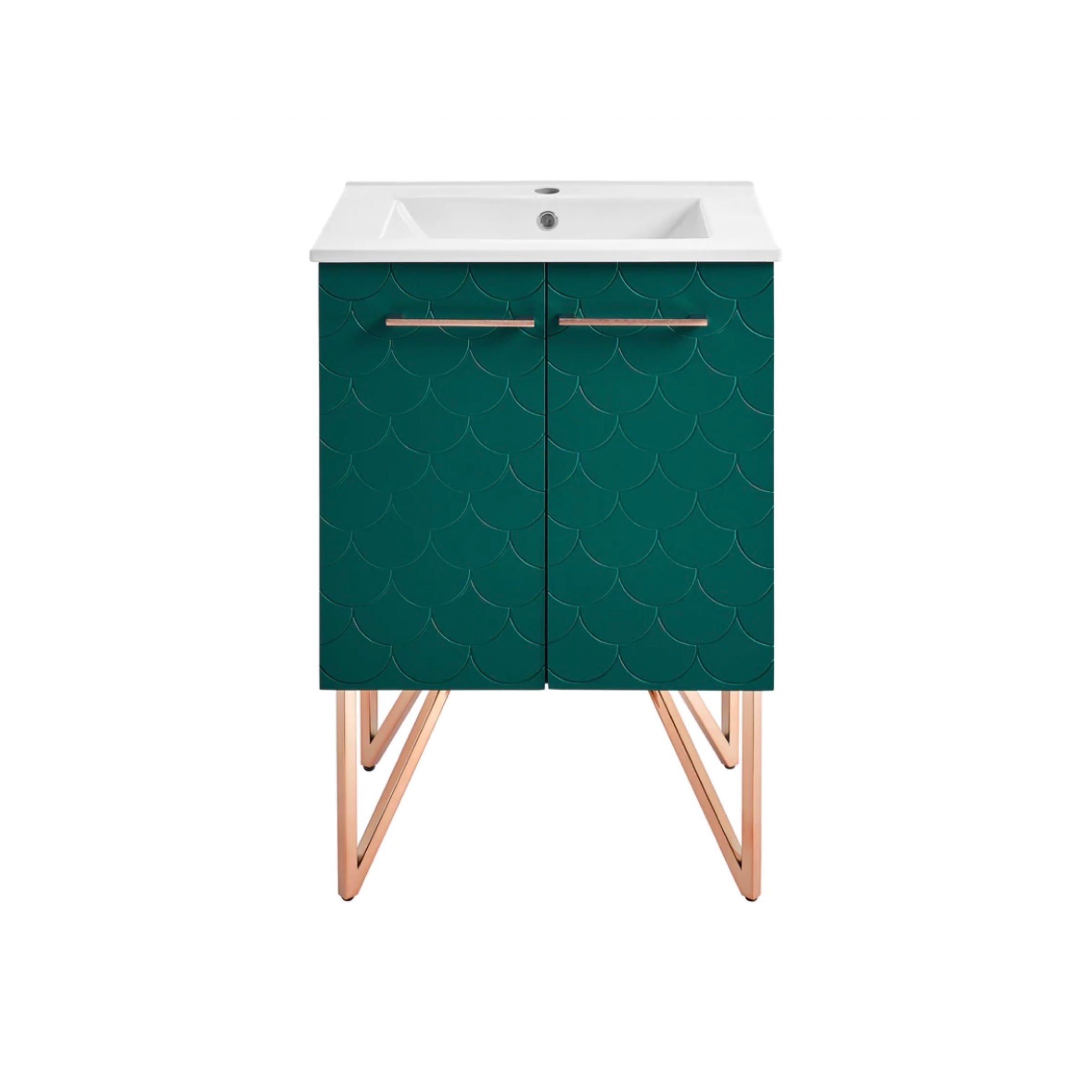 Annecy 24" Bathroom Vanity in Barracuda Teal  (SM-BV253T)