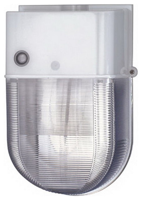 High Pressure Sodium 100W Exterior Security Light, White - Contemporary - Outdoor Wall Lights ...