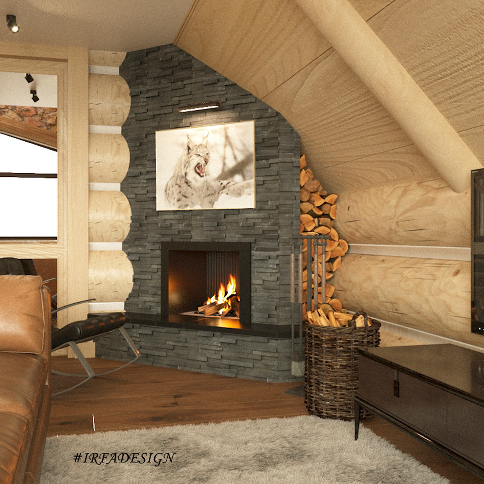 Визуализации в стиле «ШАЛЕ» с элементами скандинавского стиля