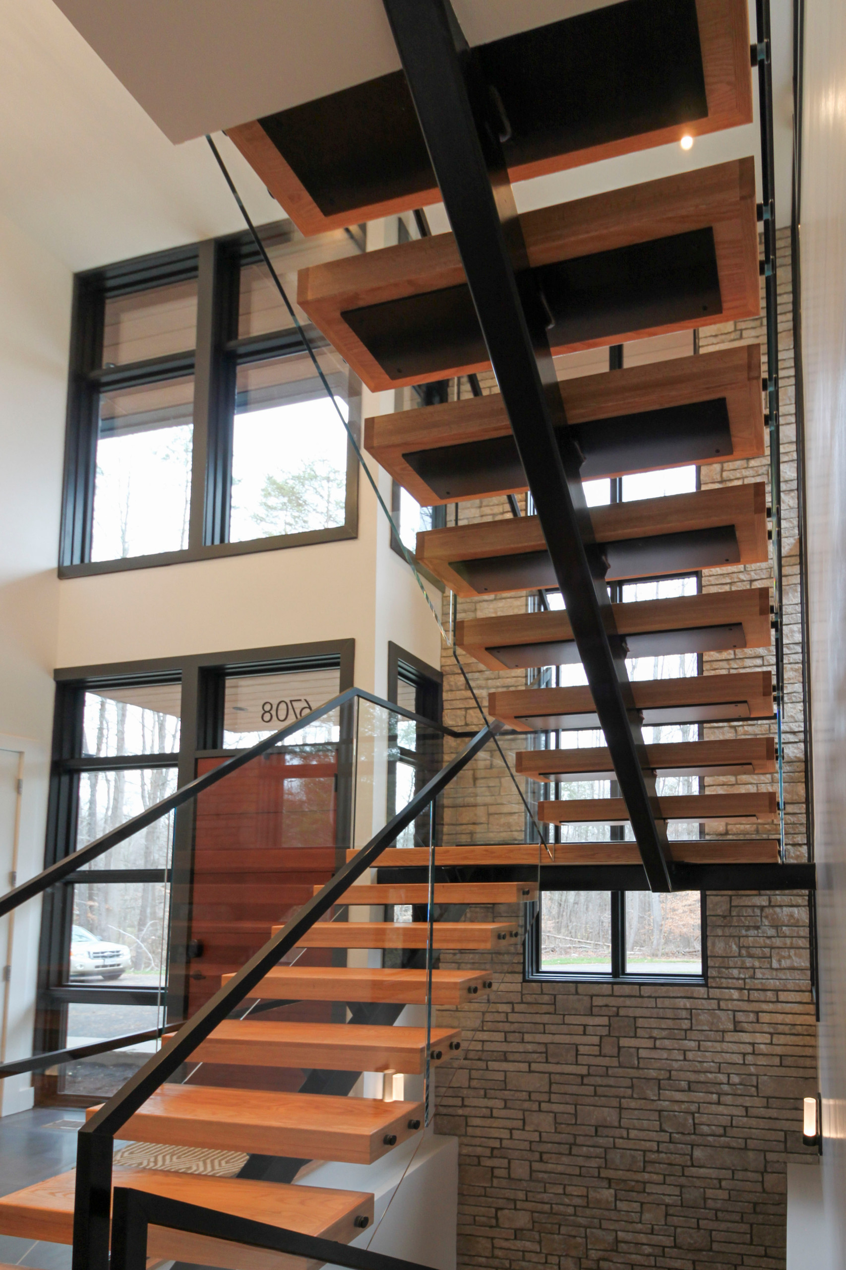 98_Sun Filled Modern Staircase Surrounded by Private Forest, Clifton VA 20124