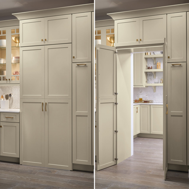 Kemper Cabinets Pantry Walk Through Cabinet Transitional