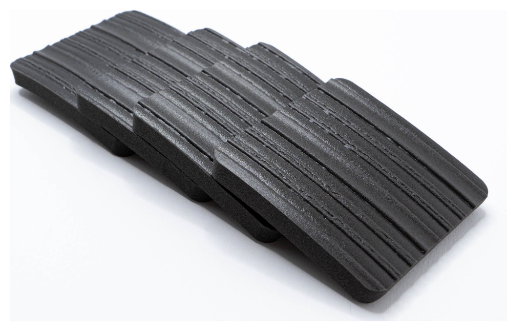 Stay Furniture Grippers, Square, Black, 3" Transitional Furniture Floor Protectors by Stay